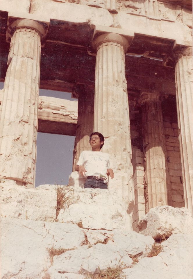 パルテノン神殿にて